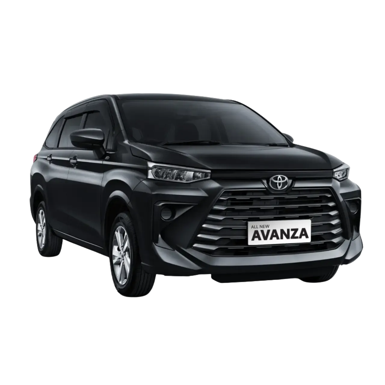 Toyota Avanza hitam Nusa Indah Transport tampak samping